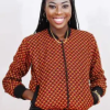Bombers femme Wax Africain, 100% confort. Cette veste est adaptée à toutes les saisons. Jacket bombers en tissu WAX 100% coton. Un produit de qualité.