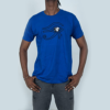 T-Shirt Avec L’œil D’Horus - Design Brodé - 100% Coton - Bleu - Unisex