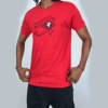 T-Shirt Avec L’œil D’Horus - Design Brodé - 100% Coton - Rouge - Unisex