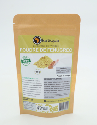 Poudre de Fenugrec 100g - 100% Naturel - Katiopa