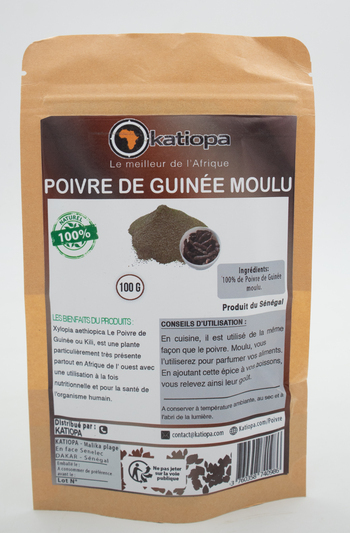 Les vertus anti-inflammatoires du Poivre de Guinée Xylopia aethiopica soulage les rhumatismes, les maux de ventre et les douleurs légères.