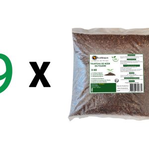 9 sacs x Tourteau de Neem en Poudre 3kg - Engrais organique 100% Naturel